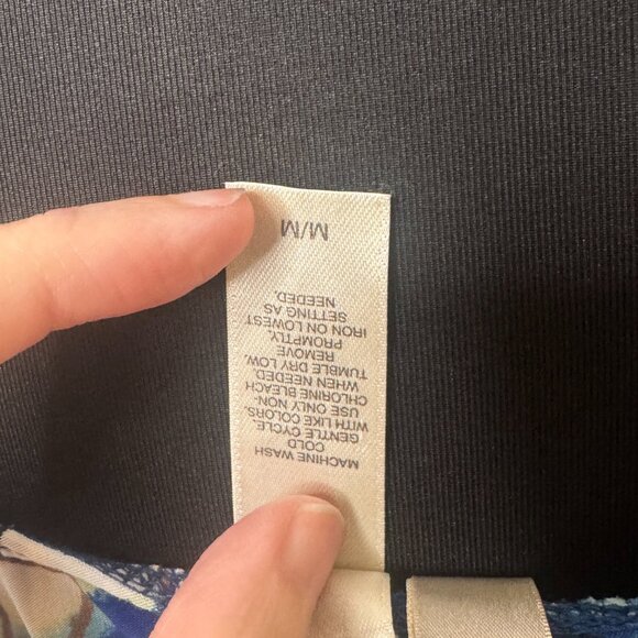 Blue and Deal Strappy Dress by Abrielle, Size Medium - Picture 9 of 10